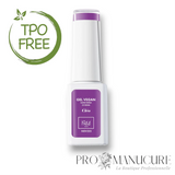 Flacon de vernis semi-permanent Gel Vegan 1944 Paris, teinte Cléo NGV223, un Violet électrique intense avec un fini crème brillant.