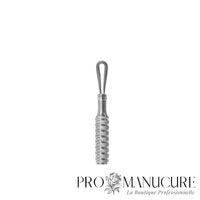 Zoom double embout extracteur ZE-30/1 Staleks petite boucle fil et boucle plate large manche cannelé antidérapant pour extraction comédons cabine esthétique