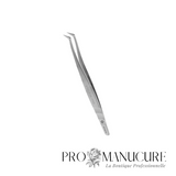 Zoom bords travaillants polis pince TE-40/12 Staleks Expert 40 courbure 65° poignées allongées pour pose extension cils professionnelle