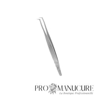 Zoom bords travaillants polis pince TE-40/8 Staleks Expert 40 coude L 85° poignées allongées pour pose extension cils professionnelle frontale