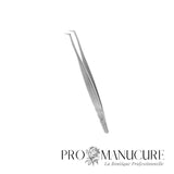 Zoom bords travaillants polis pince TE-40/8 Staleks Expert 40 coude L 85° poignées allongées pour pose extension cils professionnelle frontale