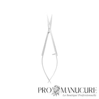 Micro-ciseaux cuticule Staleks Pro Expert 90 Type 1 SE-90/1 acier inox AISI 420 lame miniature 15mm manches droits sans anneaux manucure russe professionnelle