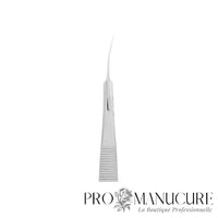 Zoom partie travaillante miniature 15mm micro-ciseaux SE-90/1 Staleks Expert 90 manches droits allongés sans anneaux pour coupe cuticule précision manucure