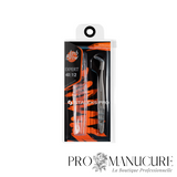 Pack - Pince à cils professionnelle courbée 65° Staleks Pro Expert 40 Type 12 TE-40/12 acier inox satinée pour extension cils classique et volume 2D-4D