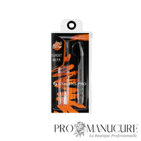 Pince à cils professionnelle courbée croissant Staleks Pro Expert 40 Type 11 TE-40/11 acier inox satinée 125mm pour extension cils classique et 2D