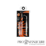 Pack - Pince à cils professionnelle en L 85° Staleks Pro Expert 40 Type 8 TE-40/8 acier inox satinée pour extension cils volume avancé angle prononcé