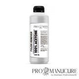 Bouteille 1L acétone pure professionnelle ProManucure pour retrait rapide de vernis semi-permanent et résine.