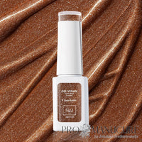 Résultat gel vegan semi-permanent Charlotte 1944 Paris beige scintillant naturel sur ongles naturels