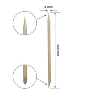 Bâtonnets de buis en bois Staleks Pro DOS-10/100 lot de 100 pour manucure professionnelle nettoyage cuticules