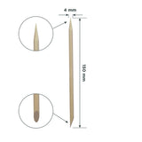 Bâtonnets de buis en bois Staleks Pro DOS-10/100 lot de 100 pour manucure professionnelle nettoyage cuticules