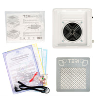 TERI Aspirateur Ongles Turbo M Blanc & Grille Blanche