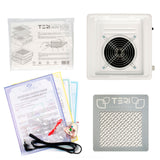 TERI Aspirateur Ongles Turbo M Blanc & Grille Blanche