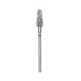 Embout carbure Staleks Pro Expert FT70G060/14 cône tronqué frustum bague verte grain dur coarse diamètre 6 mm partie active 14 mm pour dépose ultra-rapide gel acrylique et traitement callosités épaisses