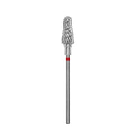 Embout carbure Staleks Pro Expert FT70R060/14 cône tronqué frustum bague rouge grain doux diamètre 6 mm partie active 14 mm format standard pour correction délicate ongles fragiles et débutantes hardware