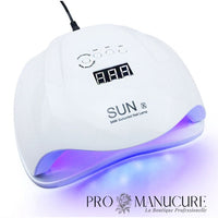 Lampe UV LED 54W professionnelle ProManucure blanche avec écran digital pour manucure et pédicure.