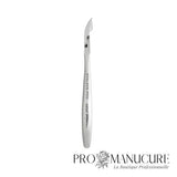 Side - Pince à cuticules Staleks Pro Expert 11 NE-11-11 lame 11 mm manches courts à rainures ondulées double ressort acier AISI 420 médical pour manucure professionnelle petite paume
