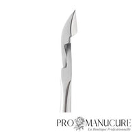 Zoom pince Staleks NE-11-11 bords coupants droits avec talon saillant affûtage manuel multi-niveaux roue diamantée pour coupe précise cuticule manucure quotidienne
