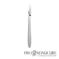 Side - Pince à ongles incarnés Staleks Pro Smart 71 NS-71-14 lame 14 mm pointes émoussées sécurisées partie active fuselée acier médical pour pédicure professionnelle