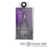 Pack - Pince à ongles incarnés Staleks Pro Smart 71 NS-71-14 lame 14 mm pointes émoussées sécurisées partie active fuselée acier médical pour pédicure professionnelle