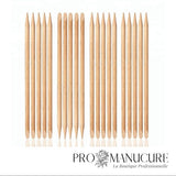 bâtonnets de manucure en bois ProManucure pour repousser les cuticules et nettoyer les ongles.