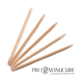 ProManucure - Pack de 100 Bâtonnets de Manucure – Repousse-Cuticules en Bois de Buis