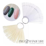 ProManucure-Nuancier-pour-Vernis-avec-anneaux-50-pièces-Transparent