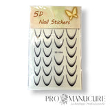 ProManucure - autocollants pour ongles Effets French - Noir