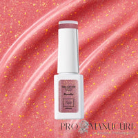 Résultat gel vegan cat eye Rosalia 1944 Paris rose framboise doré effet magnétique sur ongles naturels