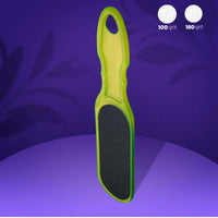 Râpe pédicure plastique Staleks Classic 10 Type 1 AC-10/1 verte double face grain 100/180 pour finition et peaux fines pieds