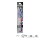Pack - Râpe pédicure plastique Staleks Pro Expert 10 Type 2 AE 10/2 rose double face grain 80/120 surface bombée et creusée pour entretien régulier pieds professionnel