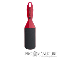 Râpe pédicure plastique Staleks Pro Expert 10 Type 2 AE 10/2 rose double face grain 80/120 surface bombée et creusée pour entretien régulier pieds professionnel