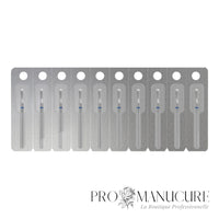 Pack - Embout diamant Staleks Pro Expert FA120B023/5 allumette match bague bleue grain moyen diamètre 2,3 mm partie active 5 mm pour cuticules et sillons