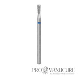 Embout diamant Staleks Pro Expert FA120B023/5 allumette match bague bleue grain moyen diamètre 2,3 mm partie active 5 mm pour cuticules et sillons