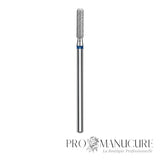 Embout diamant Staleks Pro Expert FA30B023/6.5 cylindre arrondi bague bleue grain moyen diamètre 2,3 mm partie active 6,5 mm pour peau sillons et polissage
