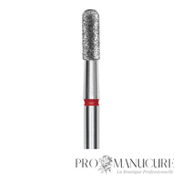 Zoom embout diamant Staleks FA30R023/6.5 forme rounded cylinder grain doux pour manucure pédicure délicate plaque et callosités fines