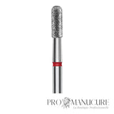 Zoom embout diamant Staleks FA30R023/6.5 forme rounded cylinder grain doux pour manucure pédicure délicate plaque et callosités fines