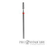 Embout diamant Staleks Pro Expert FA70R025/8 cône tronqué frustum bague rouge grain doux diamètre 2,5 mm partie active 8 mm pour manucure pédicure délicate