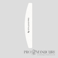 Zoom buff Staleks NFB-41-100/180 forme demi-lune extrémités arrondies pour mise en forme et limage ongles naturels artificiels
