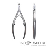 Pince à cuticules professionnelle Staleks Pro Smart 50 NS-50 acier inoxydable AISI 420 manches allongés ergonomiques pour manucure pédicure