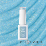 Résultat gel vegan semi-permanent Sandrine 1944 Paris bleu azur électrique sur ongles naturels