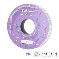 Ruban abrasif Staleks Pro Expert ATS-240W blanc grain 240 rouleau 7 m pour finition douce ongle naturel manucure pédicure
