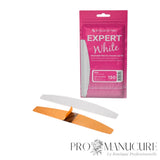 Recharges limes croissant Staleks Pro Expert DFE-42-150W blanc grain 150 lot de 50 pour correction et travail final ongles artificiels