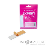 Recharge lime blanche courte Staleks Pro Expert 51 DFE-51-180w grain 180 base mousse pour lime MBE-50 correction ongles manucure