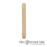 Zoom spatule bois naturel poncé Staleks DSW-10 150x17mm usage unique pour épilation salon de beauté