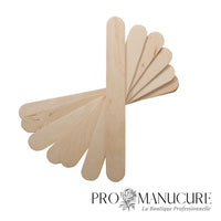 Large - Spatules en bois jetables Staleks Pro Expert 10 DSW-10 lot de 100 pour application de cire épilation professionnelle grandes surfaces