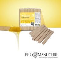 Spatules en bois jetables Staleks Pro Expert 30 DSW-30 lot de 100 pour application de cire et pâte à sucre épilation professionnelle