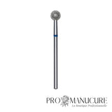 Fraise diamant Staleks Pro Expert FA01B050 boule bleue 5 mm grain moyen pour cuticules manucure et pédicure professionnelle
