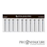 Pack - Fraise diamant Staleks Pro Expert FA01B050 boule bleue 5 mm grain moyen pour cuticules manucure et pédicure professionnelle
