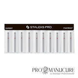 Pack - Fraise diamant Staleks Pro Expert FA01R027 boule rouge 2,7 mm grain doux pour cuticules manucure et pédicure professionnelle