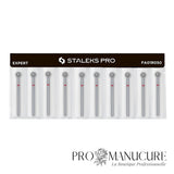 Pack - Fraise diamant Staleks Pro Expert FA01R050 boule rouge 5 mm grain doux pour cuticules manucure et pédicure professionnelle